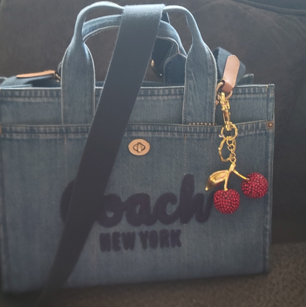 Coach Denim Tote Like New